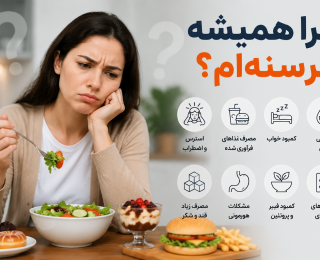 چرا همیشه گرسنه‌ام؟ ۱۰ دلیل پنهان افزایش اشتها و راه‌های کنترل گرسنگی مداوم