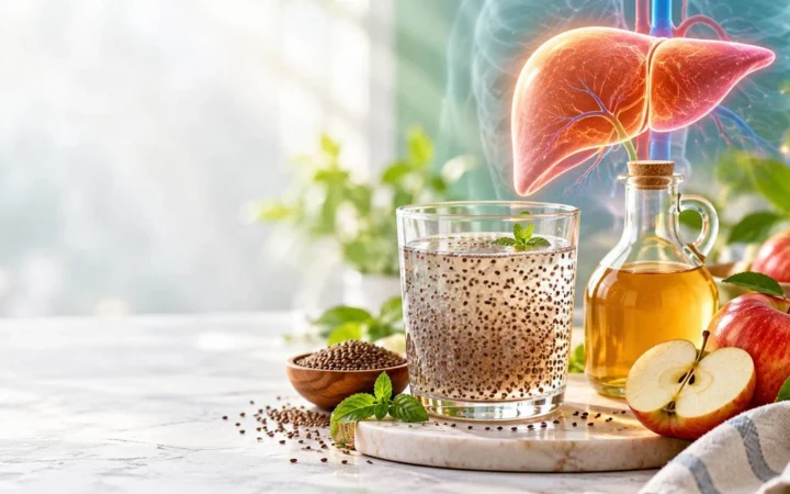 آیا خاکشیر و سرکه سیب برای کبد چرب مفید هستند؟ فواید، عوارض و روش مصرف