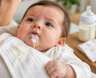 نوزاد بعد از شیر خوردن شیر بریده و پنیری بالا می‌آورد؛ آیا طبیعی است؟